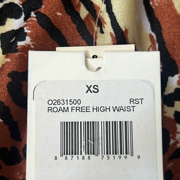 Volcom Roam Free Highwaist Bikini Bottom Floral/Stripes NWT Size XS - Picture 4 of 12